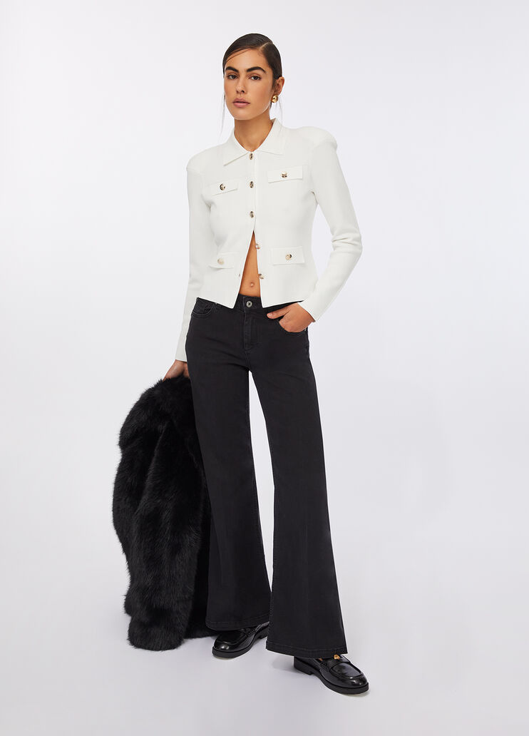 High-rise flared jeans black denim Liu Jo - medium High-rise flared jeans black denim Liu Jo - medium