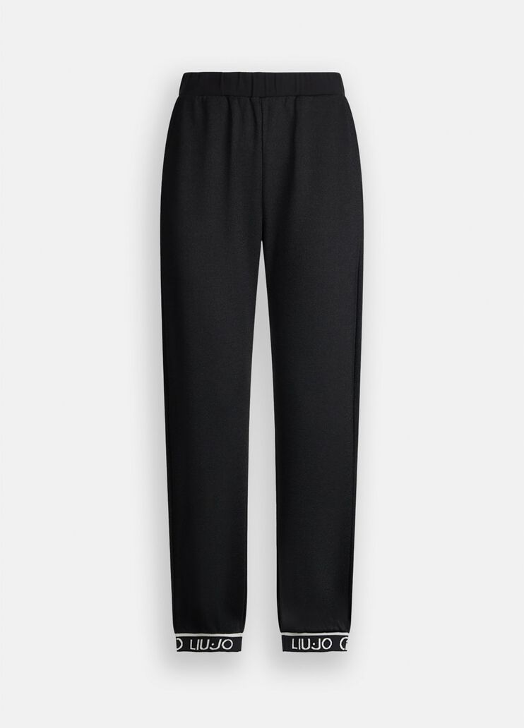 Lurex® joggers black Liu Jo - large image number 6 Lurex® joggers black Liu Jo - large image number 6