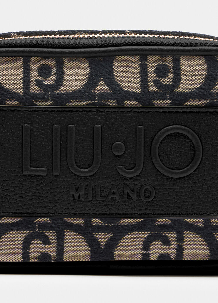 Small jacquard crossbody bag black Liu Jo - large image number 3