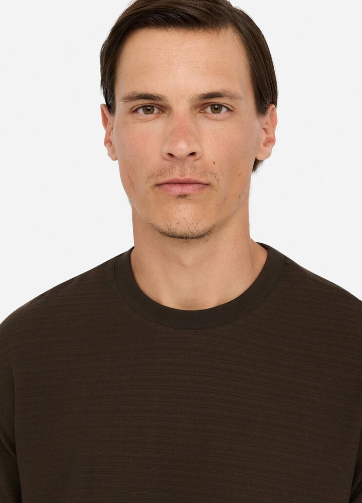 Хлопковая футболка темный шоколад Liu Jo - large image number 2 Хлопковая футболка темный шоколад Liu Jo - large image number 2