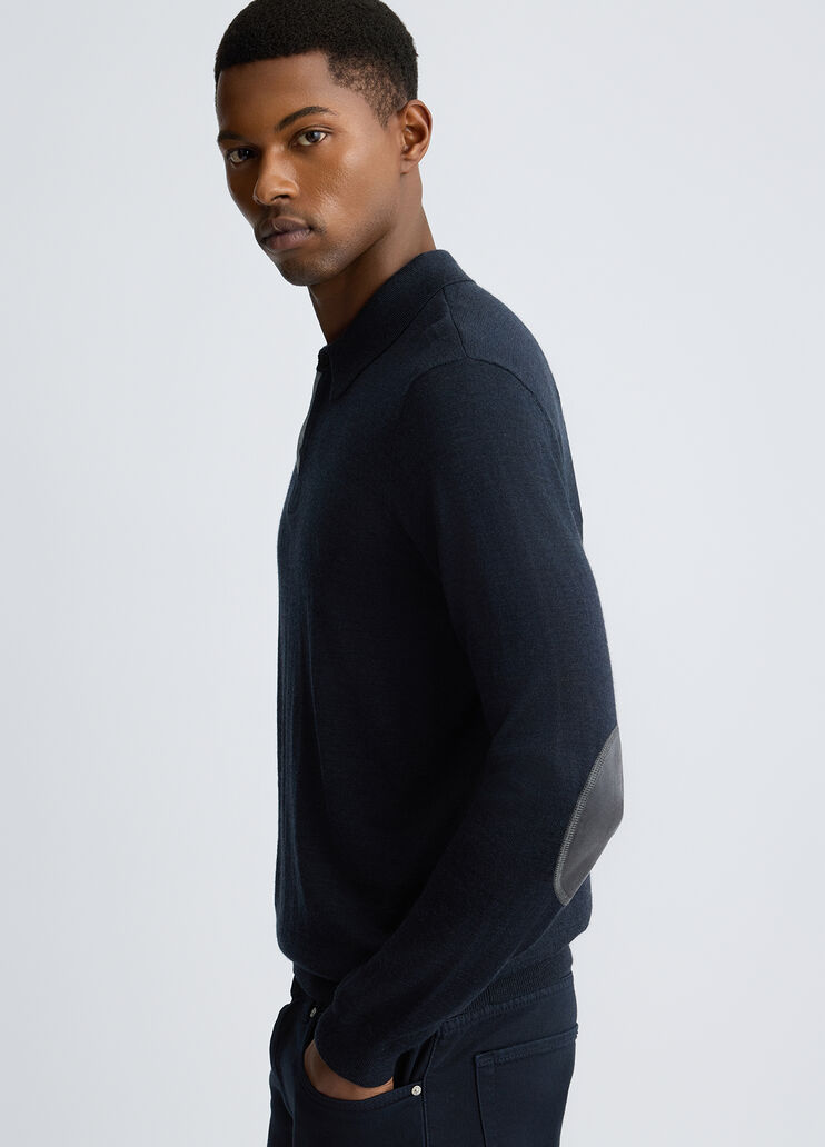 Blue wool-blend polo shirt dark blue Liu Jo - medium Blue wool-blend polo shirt dark blue Liu Jo - medium