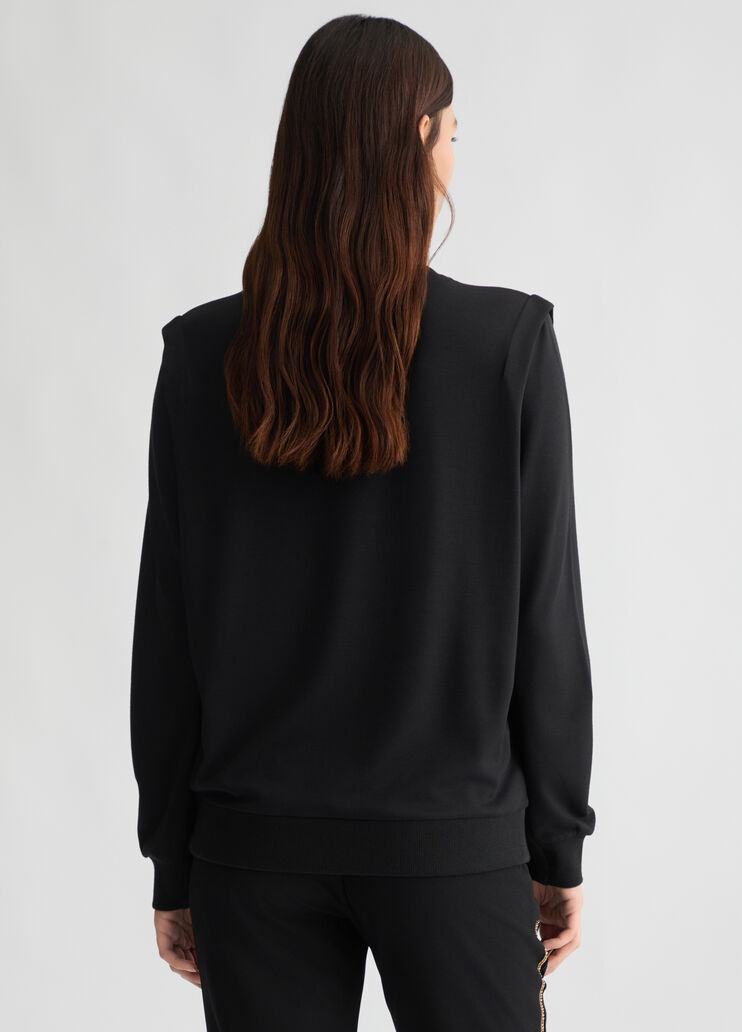 Black sweatshirt black Liu Jo - large image number 1 Black sweatshirt black Liu Jo - large image number 1