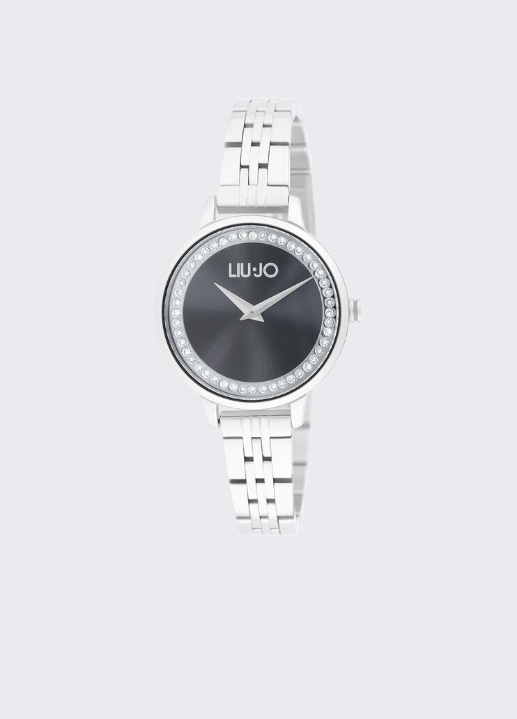 Steel watch with diamantés black Liu Jo - medium Steel watch with diamantés black Liu Jo - medium