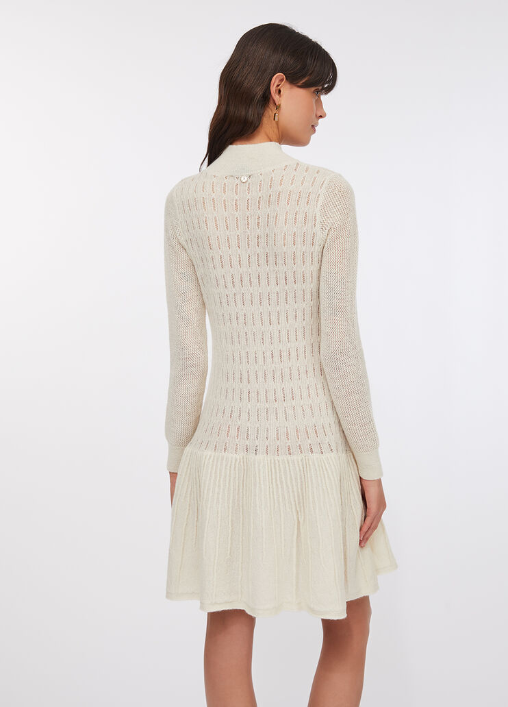 Vestido de lana y alpaca blanco Liu Jo - large image number 1