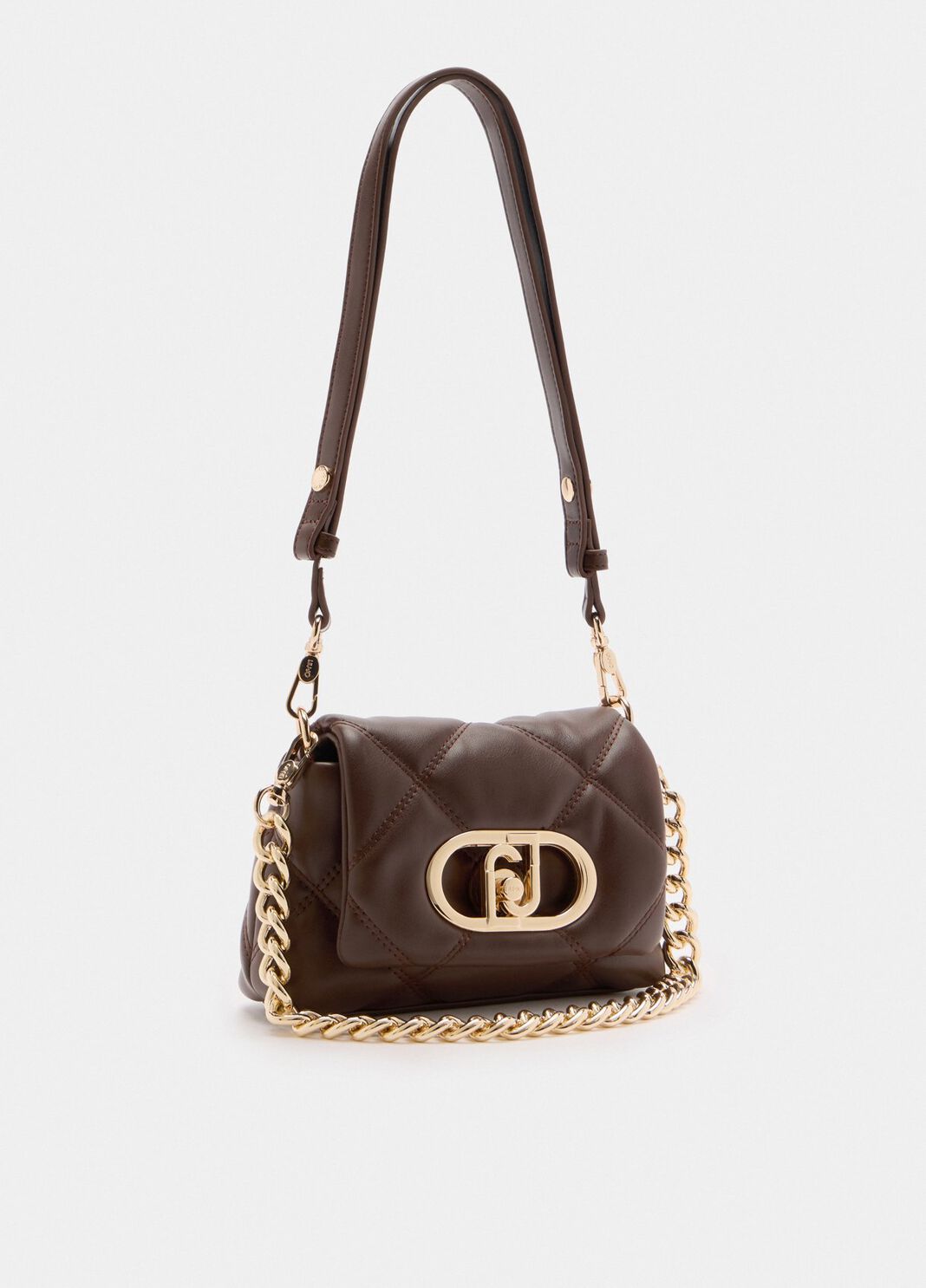 Маленькая сумка LaPuffy с эффектом матлассе темно-коричневый Liu Jo - large image number 2