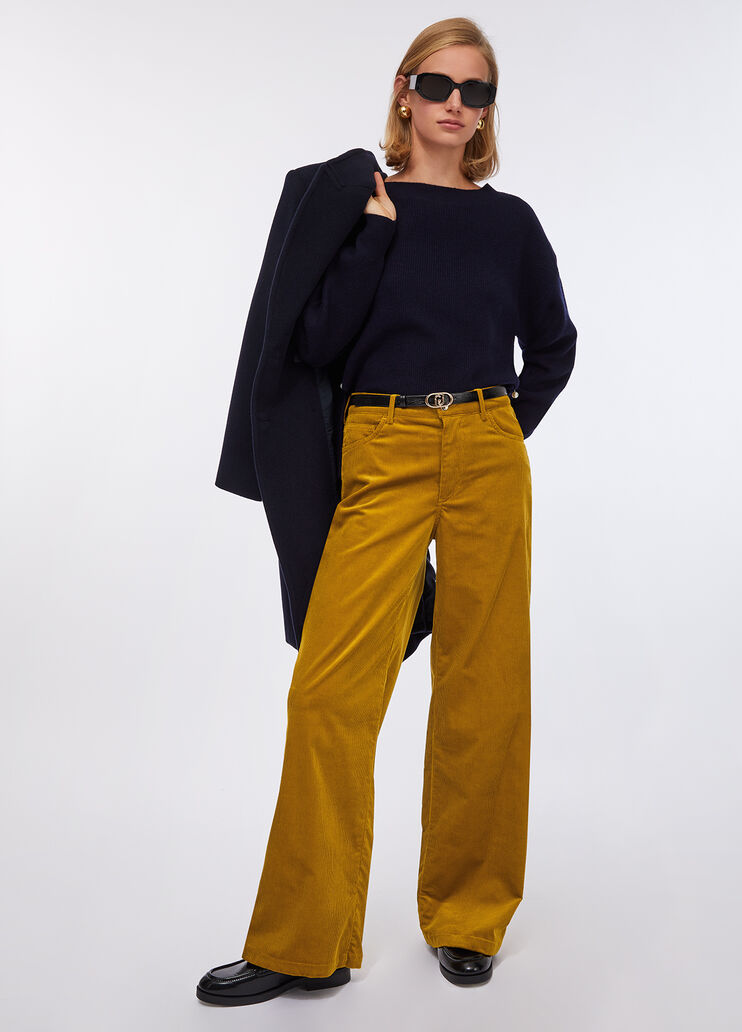 Джемпер из шерсти и кашемира морской синий Liu Jo - large image number 5