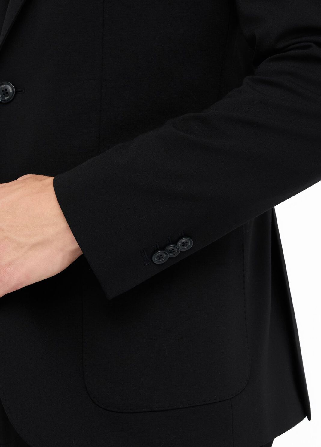 Blazer en jersey noir Liu Jo - large image number 3