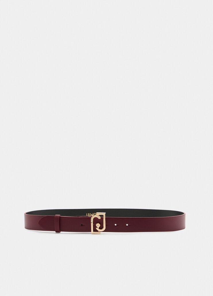 Ceinture avec boucle logo rouge Liu Jo - medium