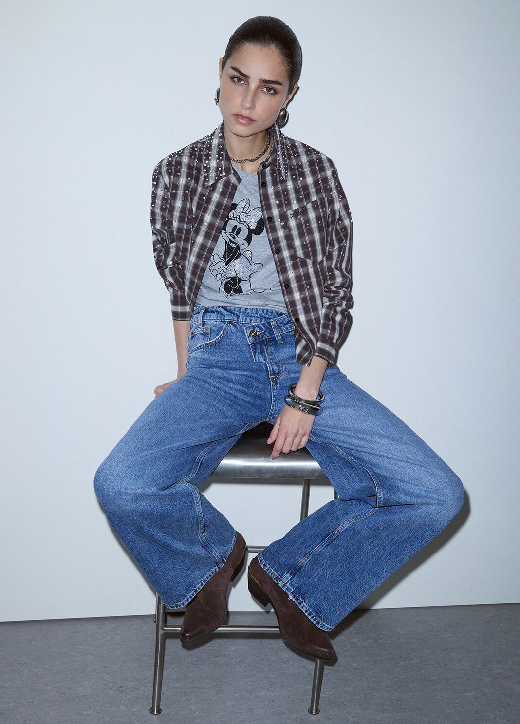 Straight jeans with asymmetric waistband blue denim Liu Jo - large image number 2