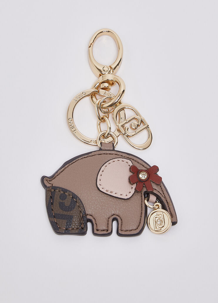 Keyring with elephant mocha Liu Jo - medium