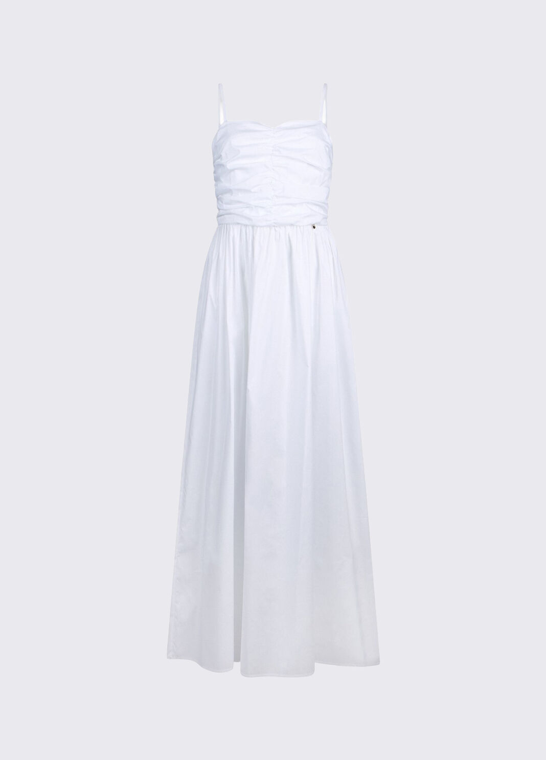 Long poplin dress white Liu Jo - large image number 6