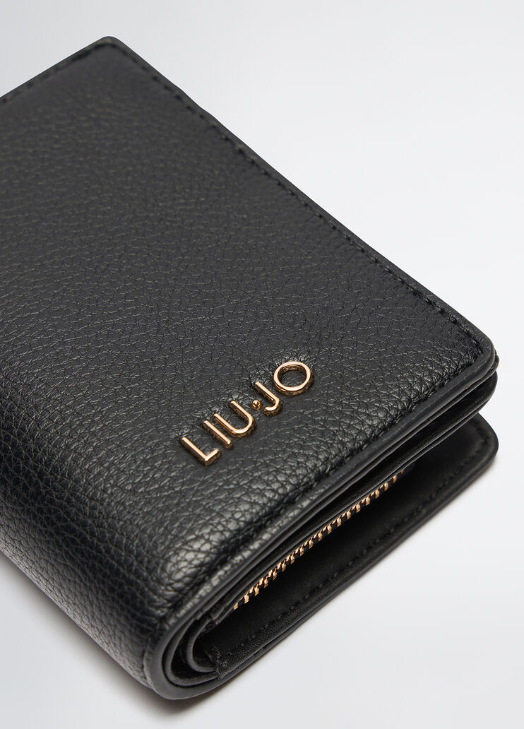Porta carte con zip nero Liu Jo - medium