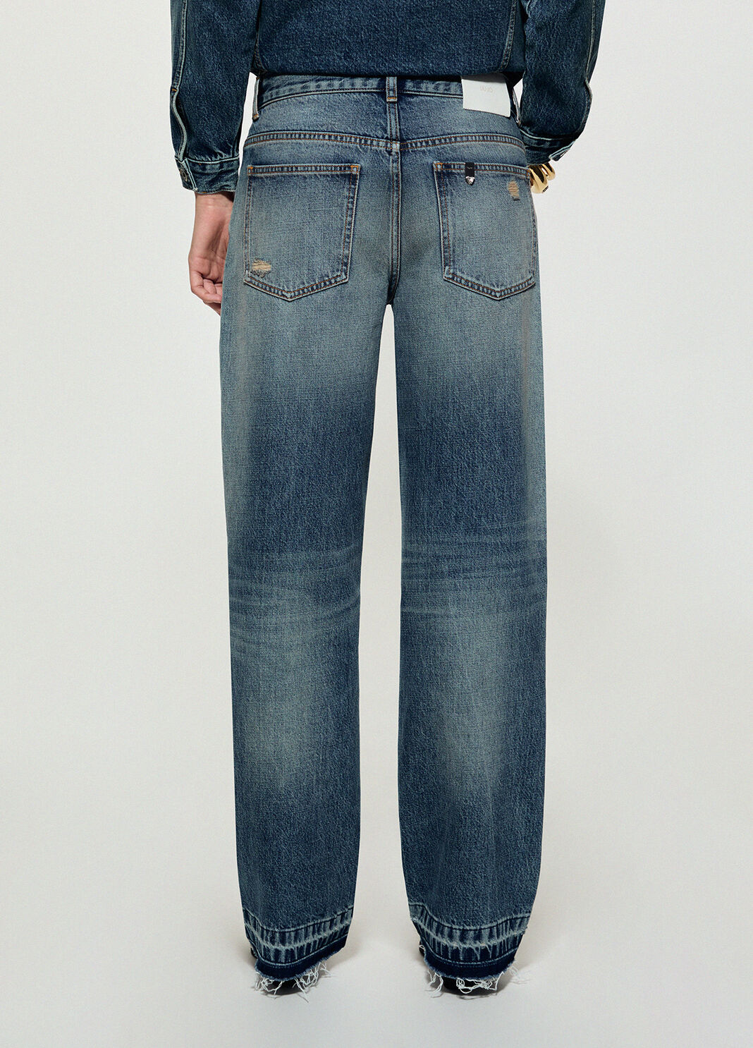 Jeans destroyed mit spille Schmuck dunkelblauer Denim Liu Jo - large image number 1