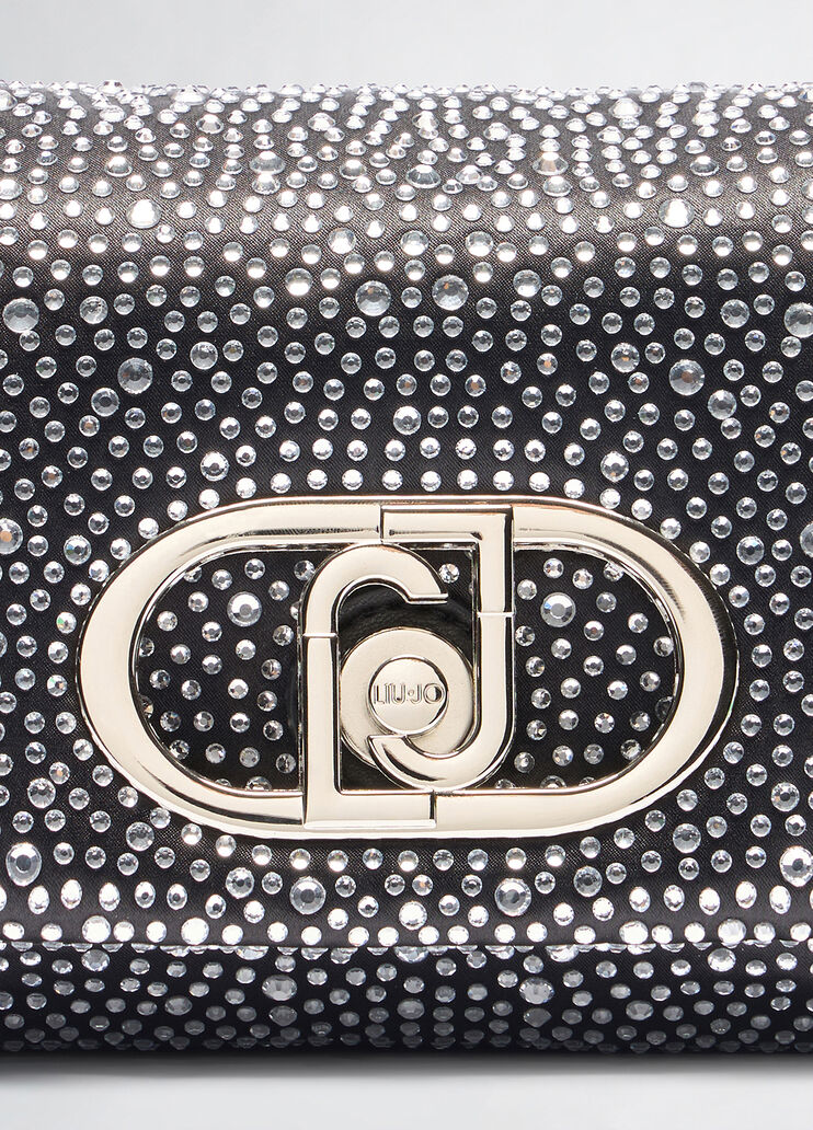 Small LaPuffy bag with rhinestones black Liu Jo - large image number 5
