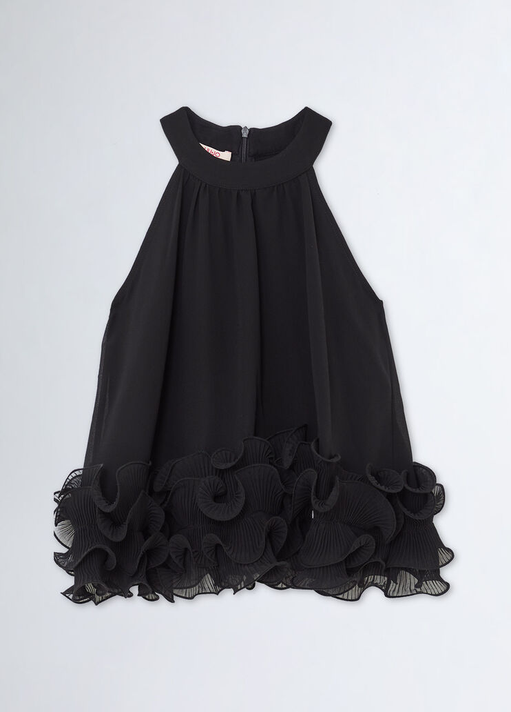 Top with ruching black Liu Jo - medium Top with ruching black Liu Jo - medium