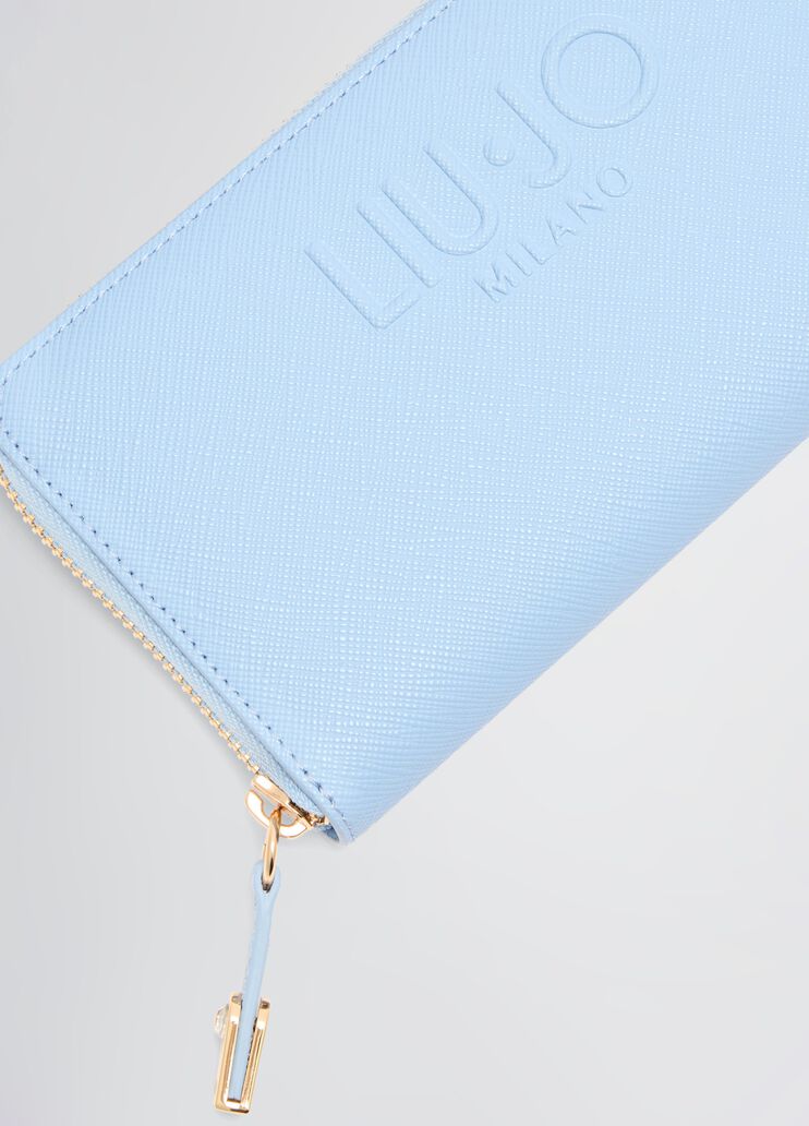Large zip-around purse light blue Liu Jo - medium Large zip-around purse light blue Liu Jo - medium