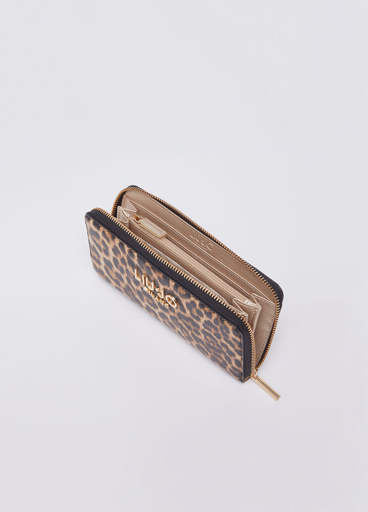 Large animal print wallet animal print Liu Jo - large image number 3