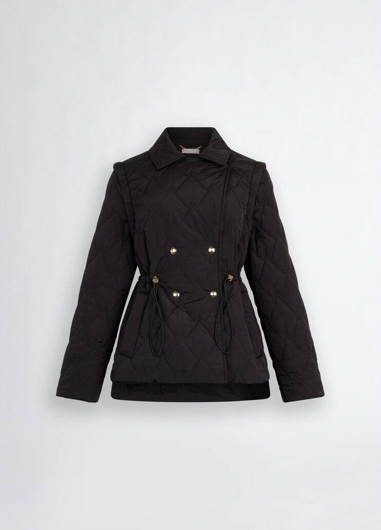 Quilted nylon coat black Liu Jo - large image number 6 Quilted nylon coat black Liu Jo - large image number 6