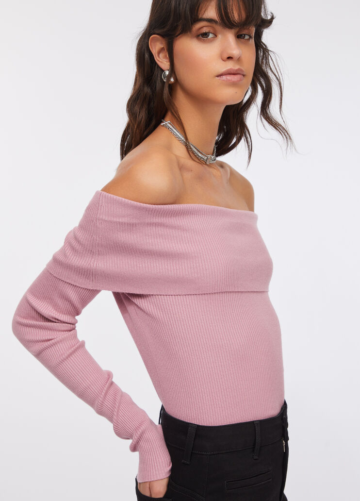 Off-the-shoulder jumper pink Liu Jo - medium