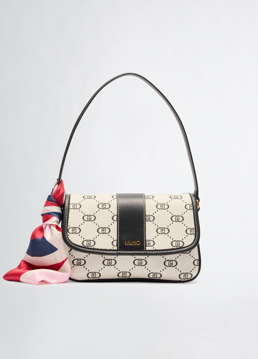 Borsa piccola con foulard panna Liu Jo - large image number 0