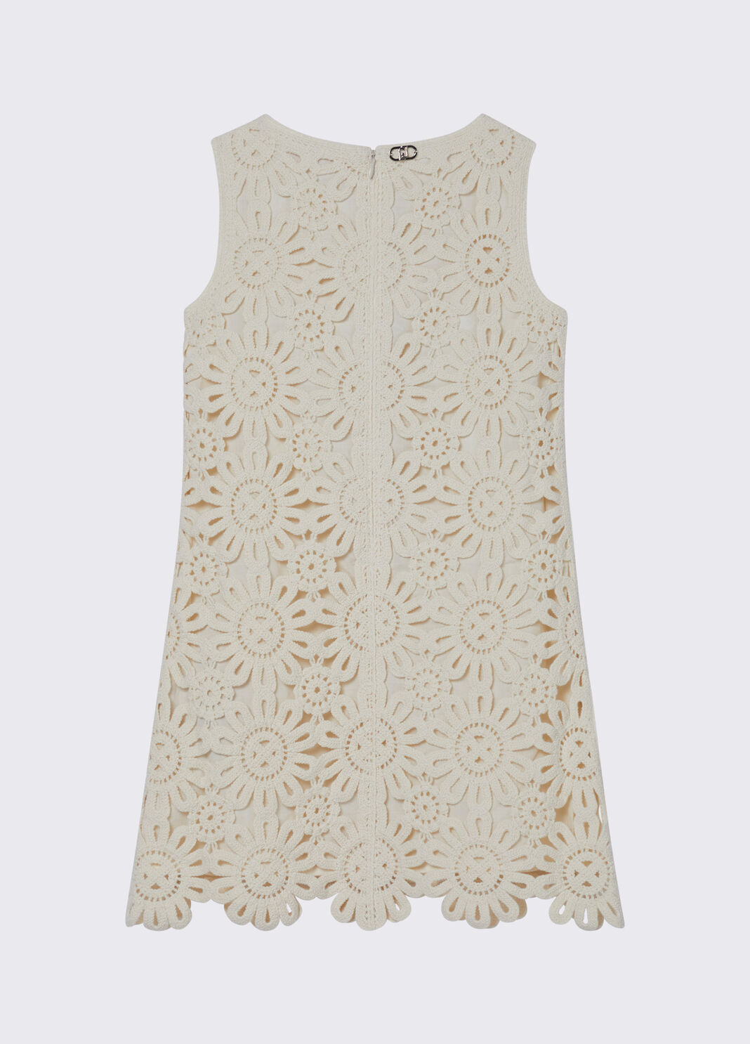 Short macram&eacute; dress beige Liu Jo - large image number 1