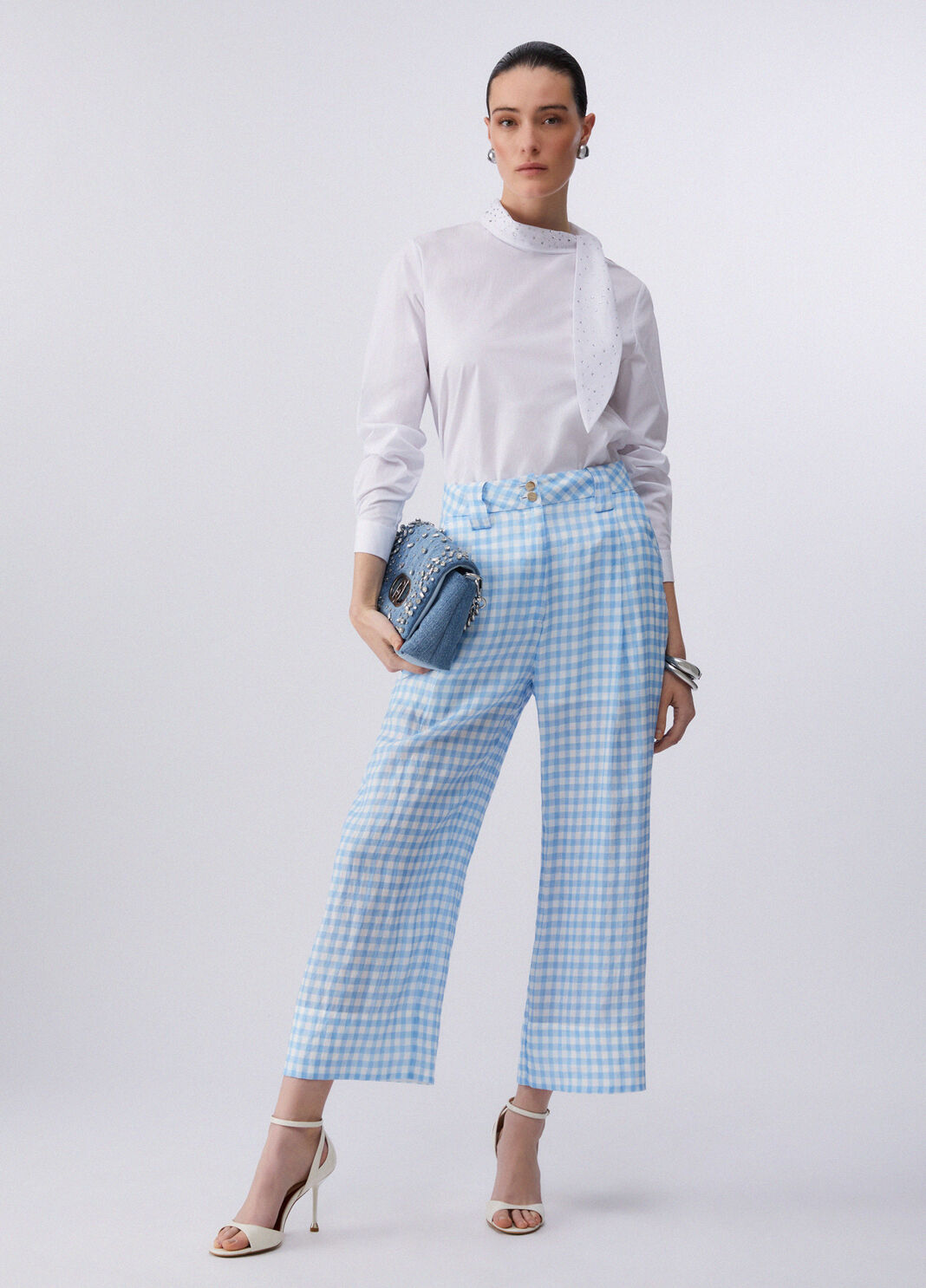 Bluse mit gro&szlig;er Schleife Wei&szlig; Liu Jo - large image number 5