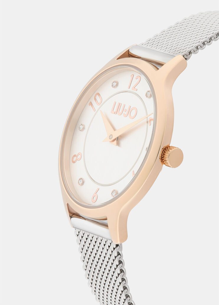 Armbanduhr aus Stahl Silber/Roségold Liu Jo - medium Armbanduhr aus Stahl Silber/Roségold Liu Jo - medium