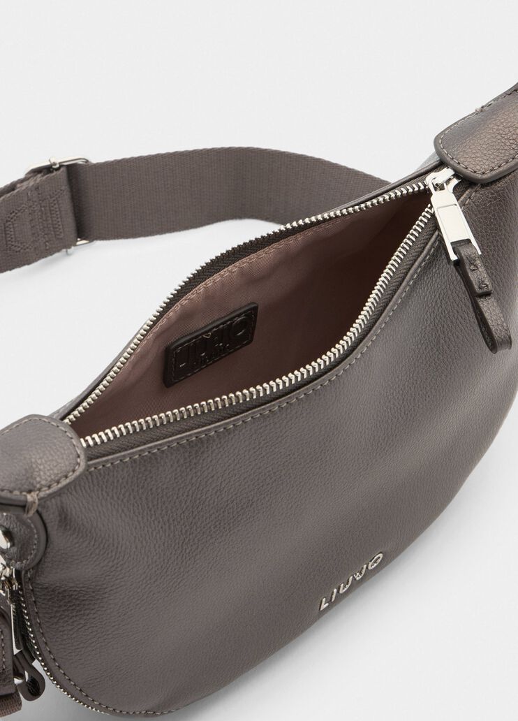 Sac hobo petit format anthracite Liu Jo - large image number 6