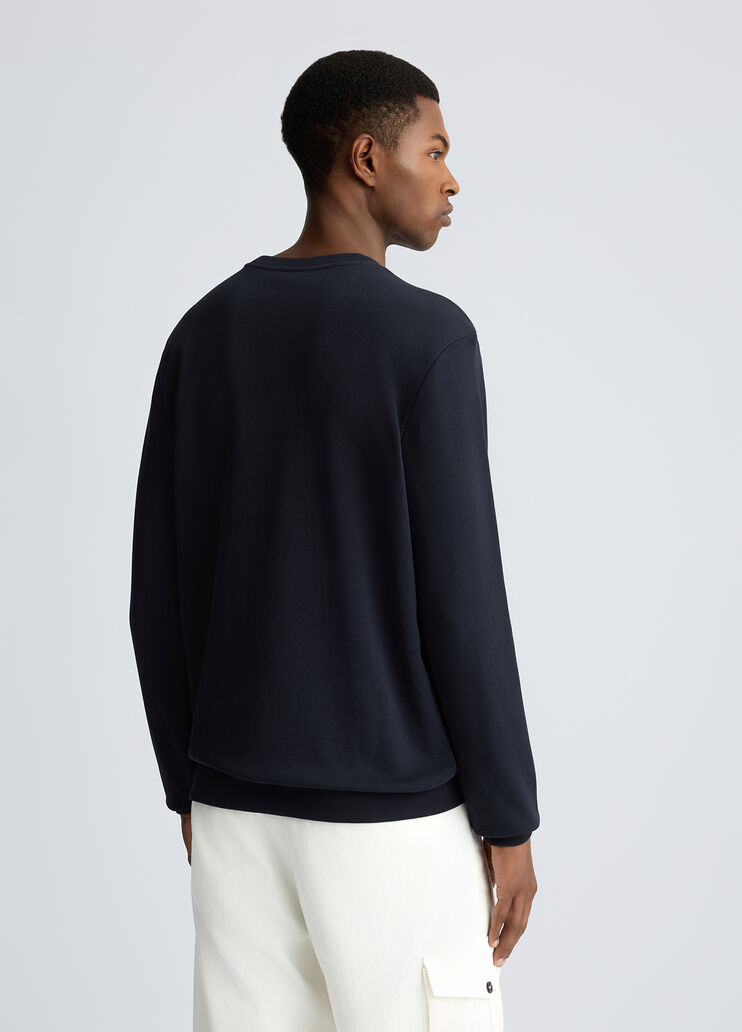 Blue sweatshirt with logo dark blue Liu Jo - large image number 1 Blue sweatshirt with logo dark blue Liu Jo - large image number 1