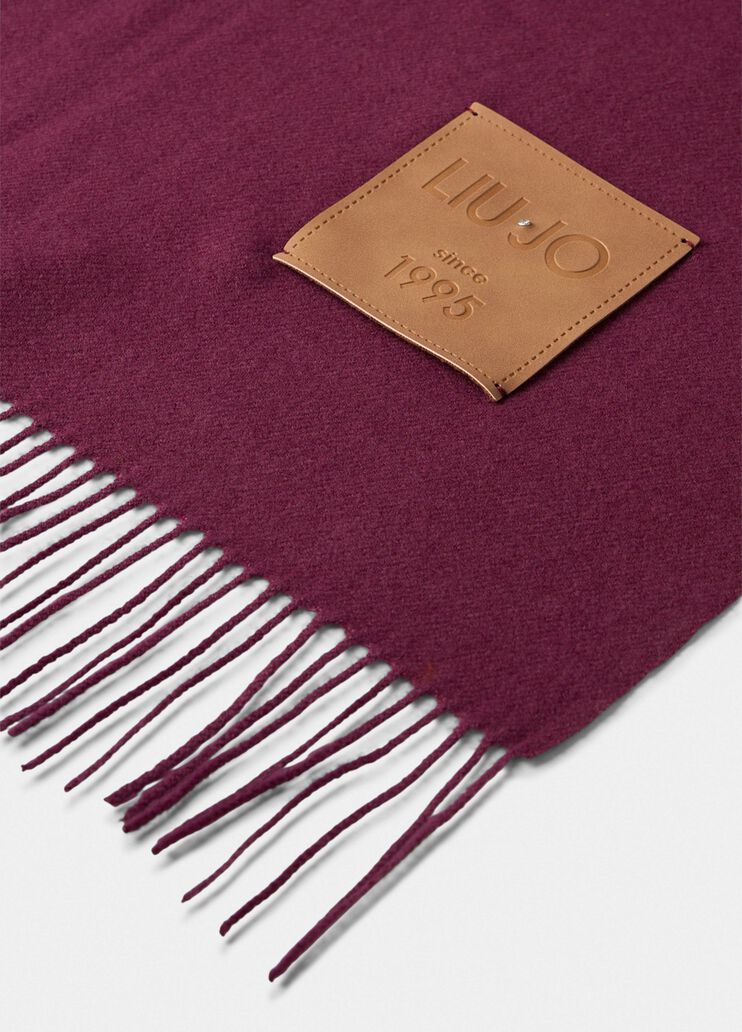 Stole with fringes red Liu Jo - large image number 4 Stole with fringes red Liu Jo - large image number 4
