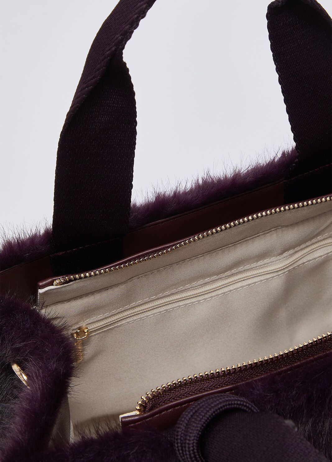Small Teddy Tote Bag aubergine Liu Jo - large image number 6