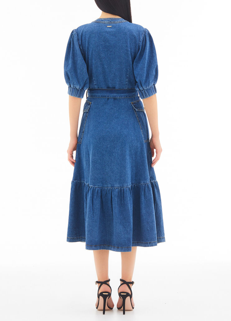 Long denim dress blue denim Liu Jo - large image number 1 Long denim dress blue denim Liu Jo - large image number 1