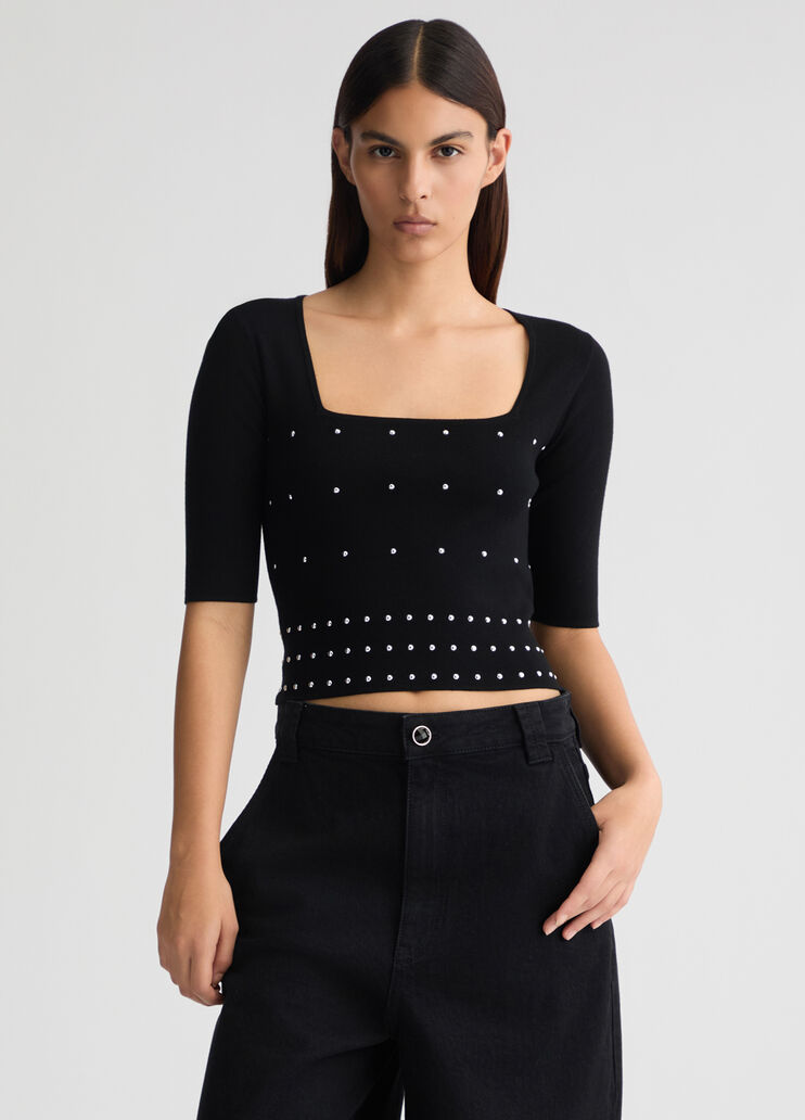 Jumper with studs black Liu Jo - medium Jumper with studs black Liu Jo - medium
