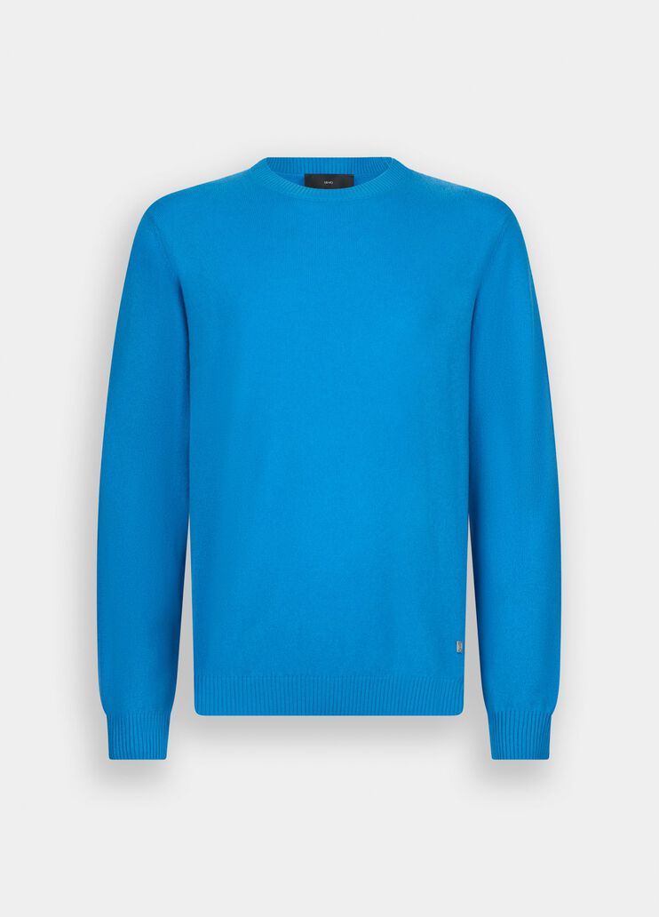 Wool and cashmere jumper blue Liu Jo - large image number 6 Wool and cashmere jumper blue Liu Jo - large image number 6