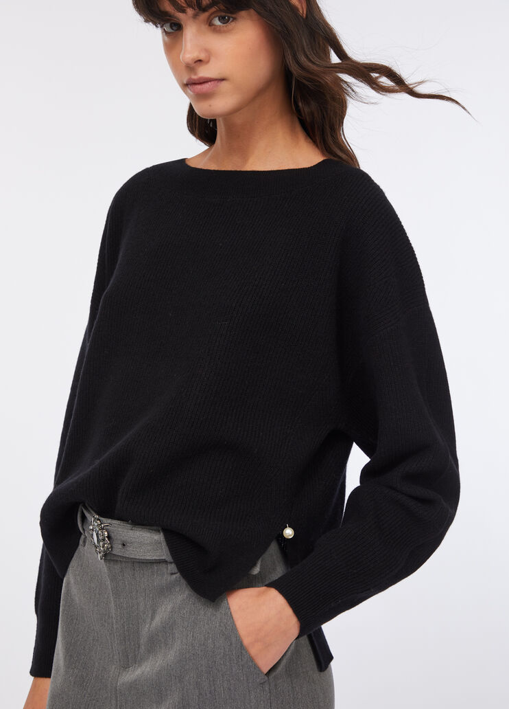 Wool and cashmere sweater black Liu Jo - large image number 3