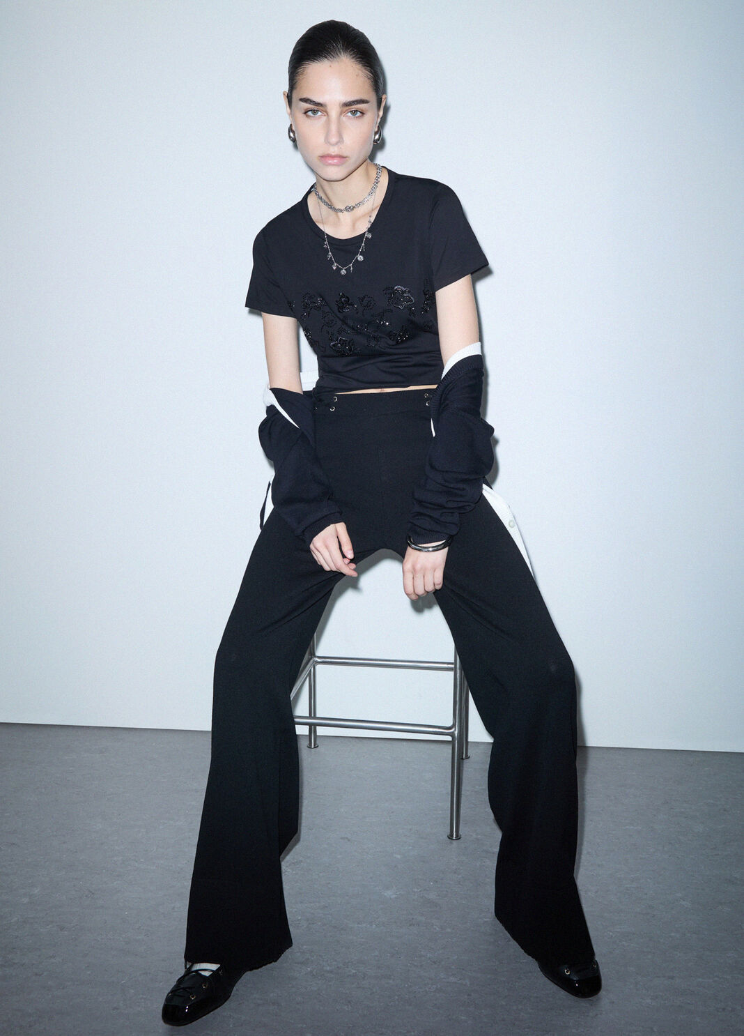Knit Trousers with Drawstrings black Liu Jo - large image number 3
