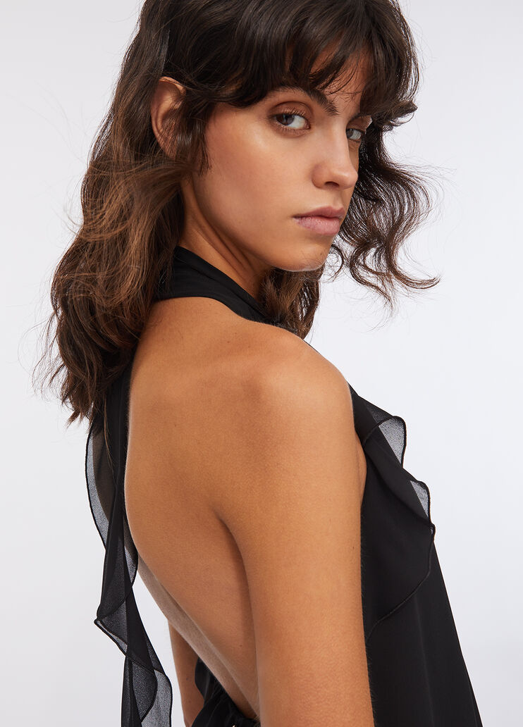 Formal georgette top black Liu Jo - large image number 4