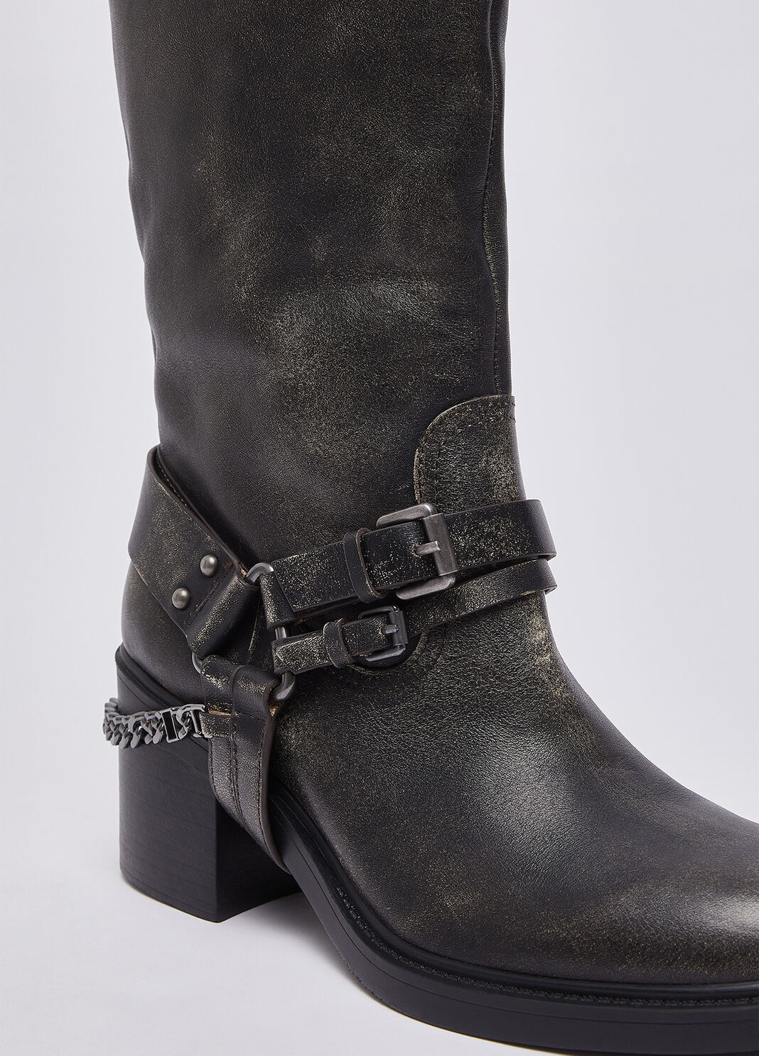 High boots in brushed leather black Liu Jo - large image number 6