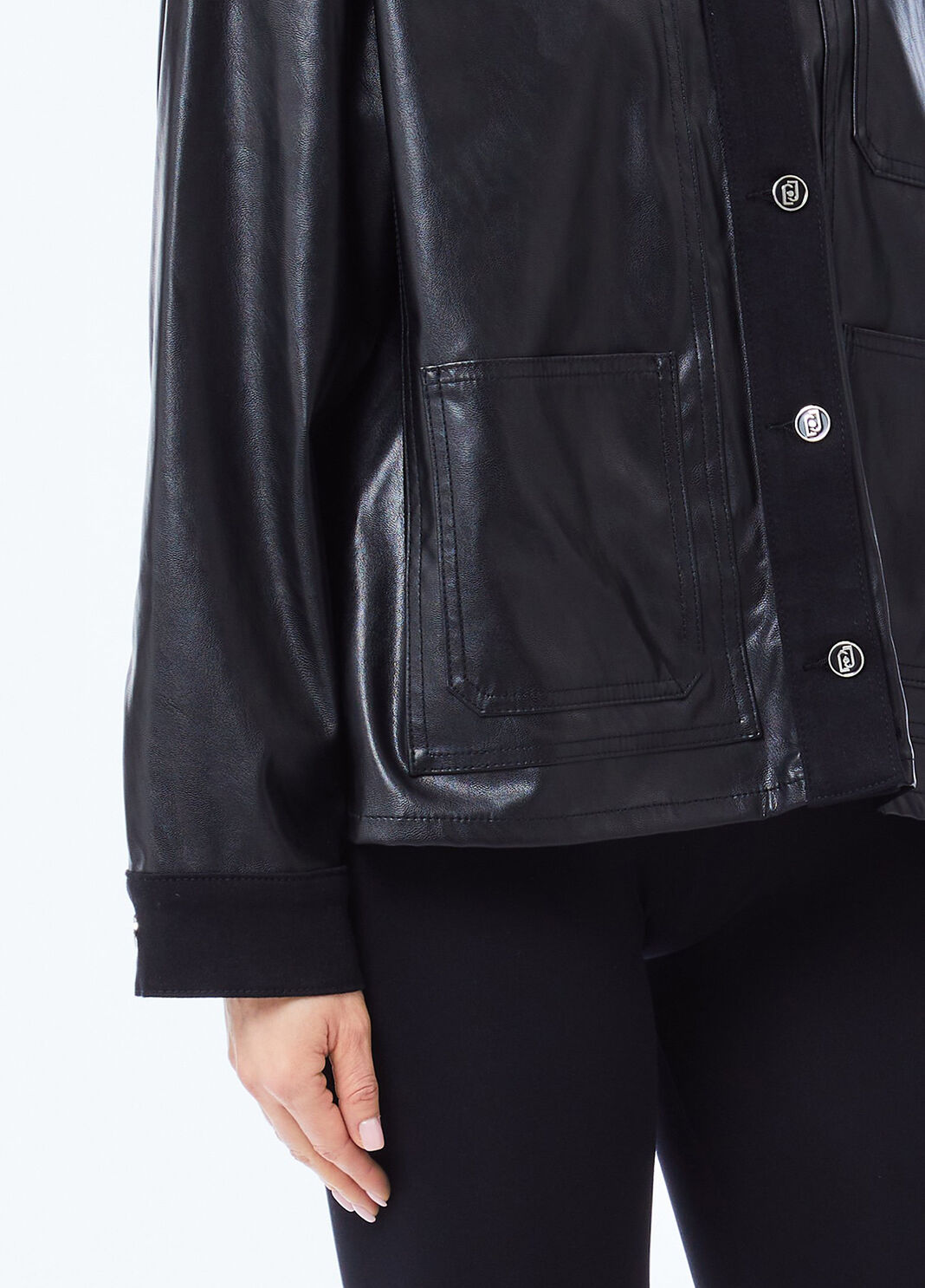 Coated fabric jacket black Liu Jo - large image number 2