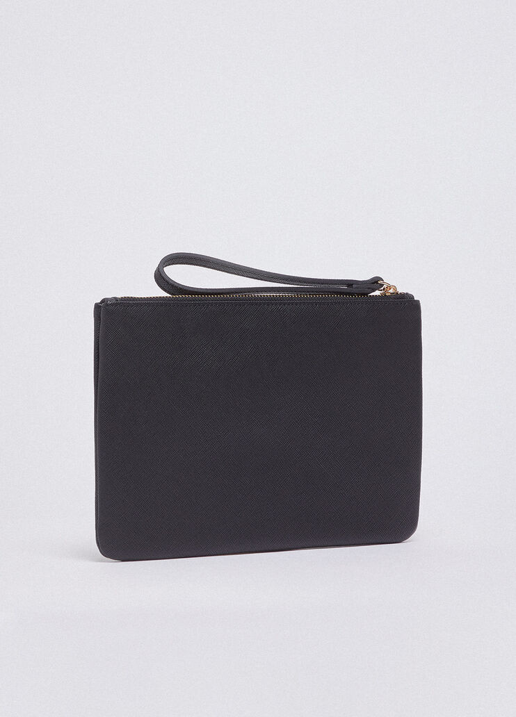 Medium clutch bag with logo black Liu Jo - large image number 1