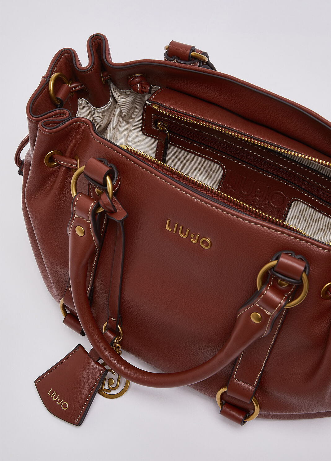 Petit sac &agrave; cordon rouge Liu Jo - large image number 6