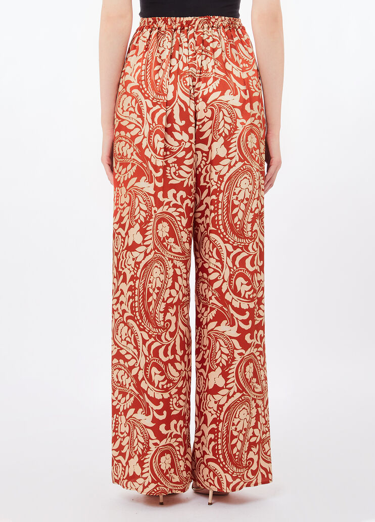 Pantaloni in twill stampato terracotta Liu Jo - medium