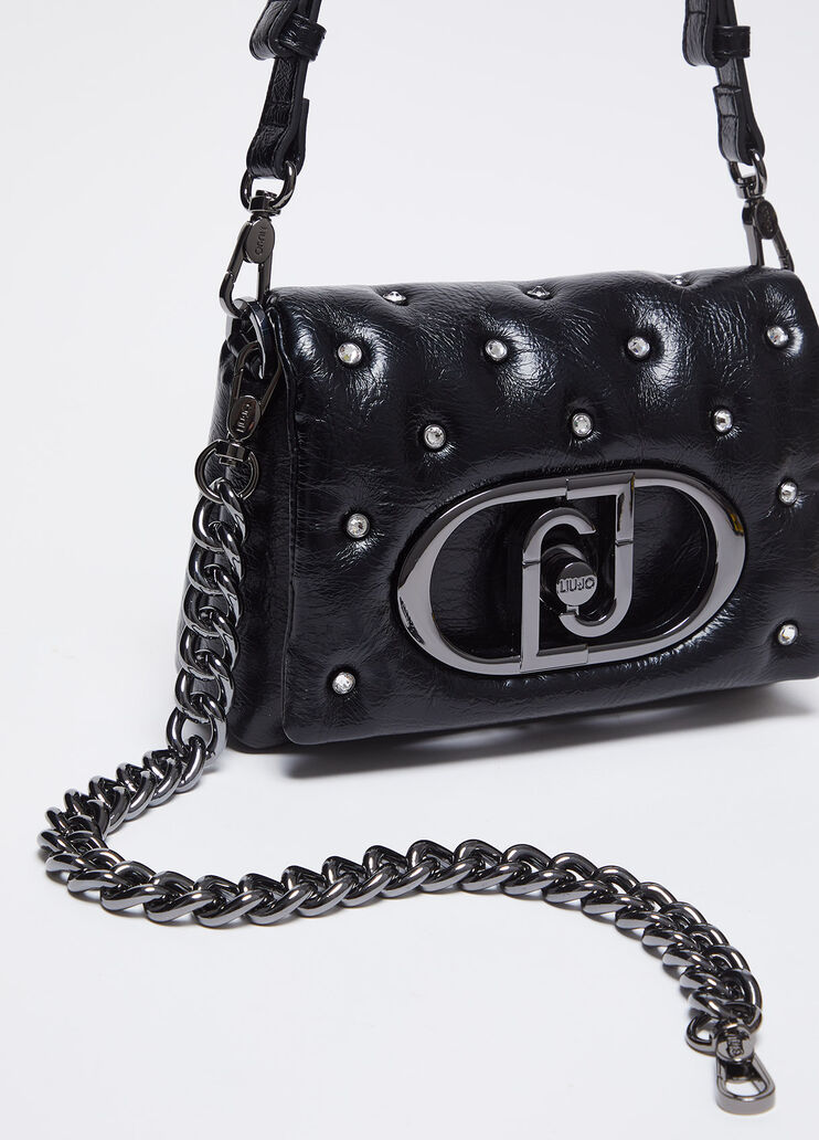 LaPuffy small bag with rhinestones black Liu Jo - large image number 5 LaPuffy small bag with rhinestones black Liu Jo - large image number 5