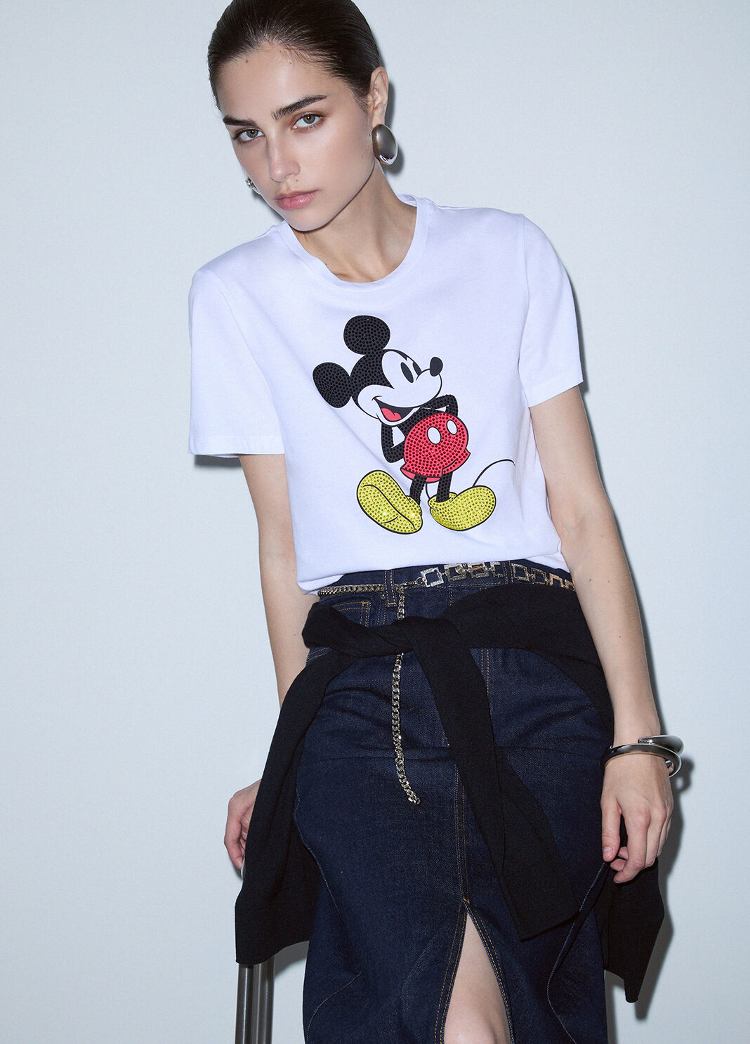 T-shirt imprim&eacute; blanc et Mister mouse Liu Jo - large image number 2