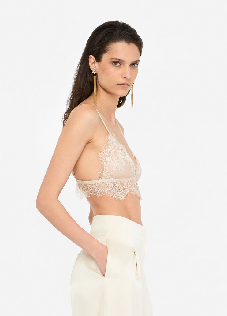 Lace top beige Liu Jo - large image number 3