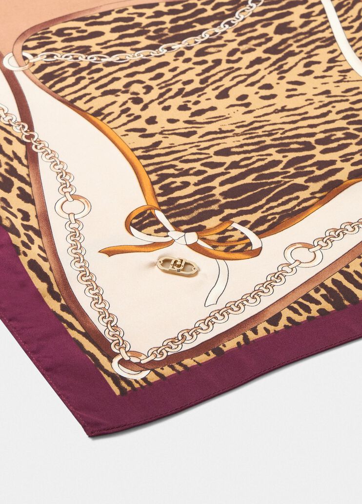 Printed foulard natural Liu Jo - large image number 3 Printed foulard natural Liu Jo - large image number 3