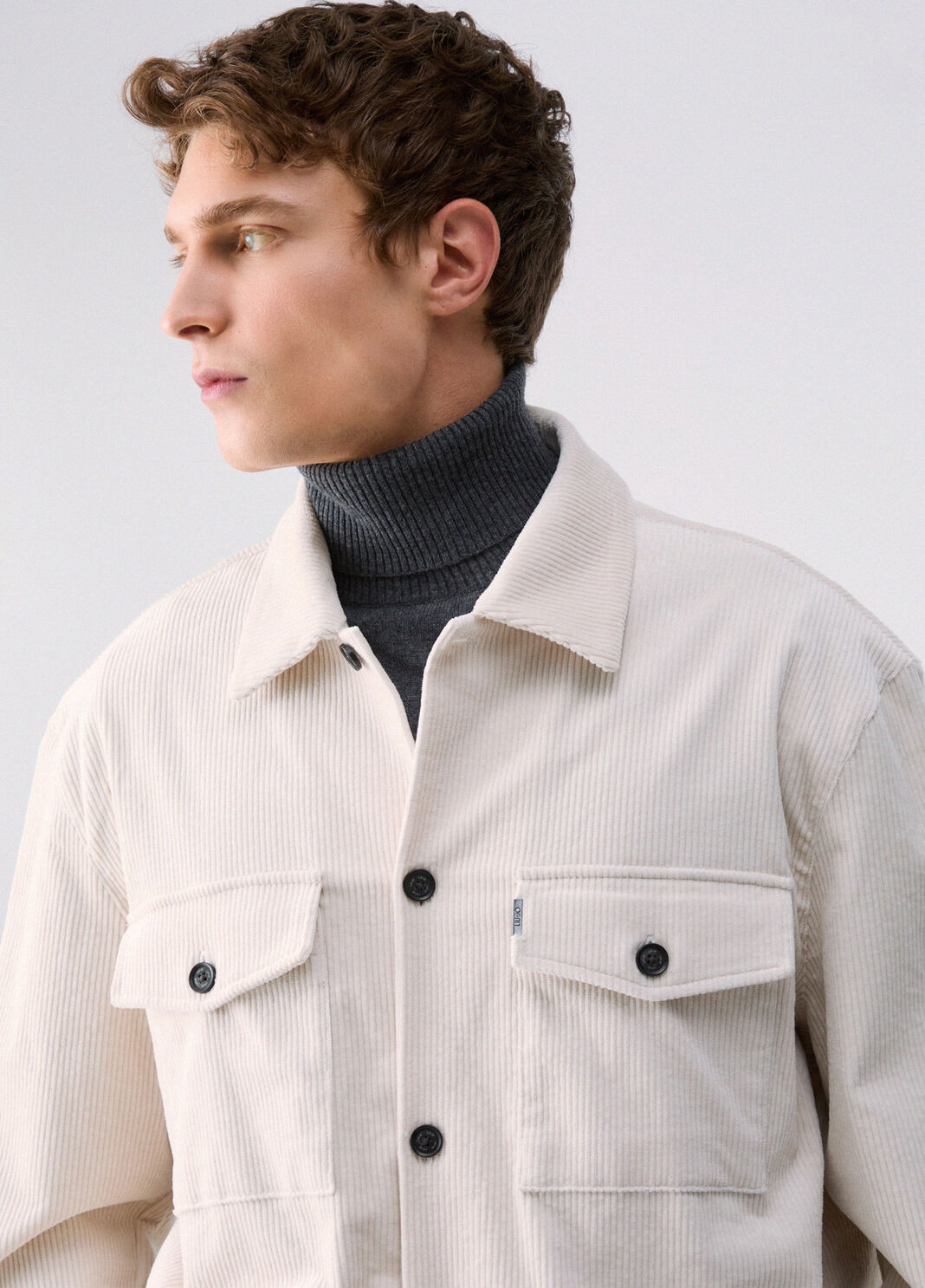Veste Surchemise en Velours blanc Liu Jo - large image number 4