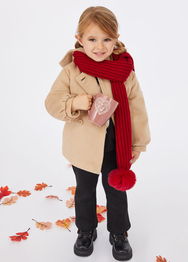 Scarf with pom-pom red Liu Jo - medium Scarf with pom-pom red Liu Jo - medium
