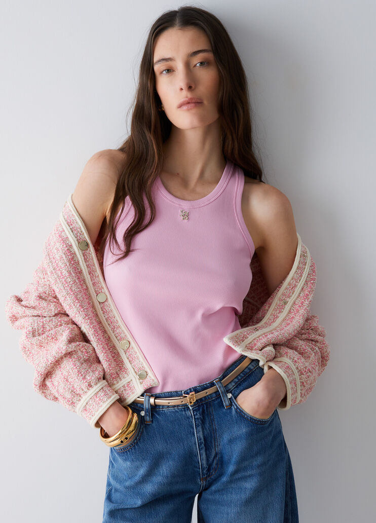 Giacca in maglia rosa Liu Jo - medium