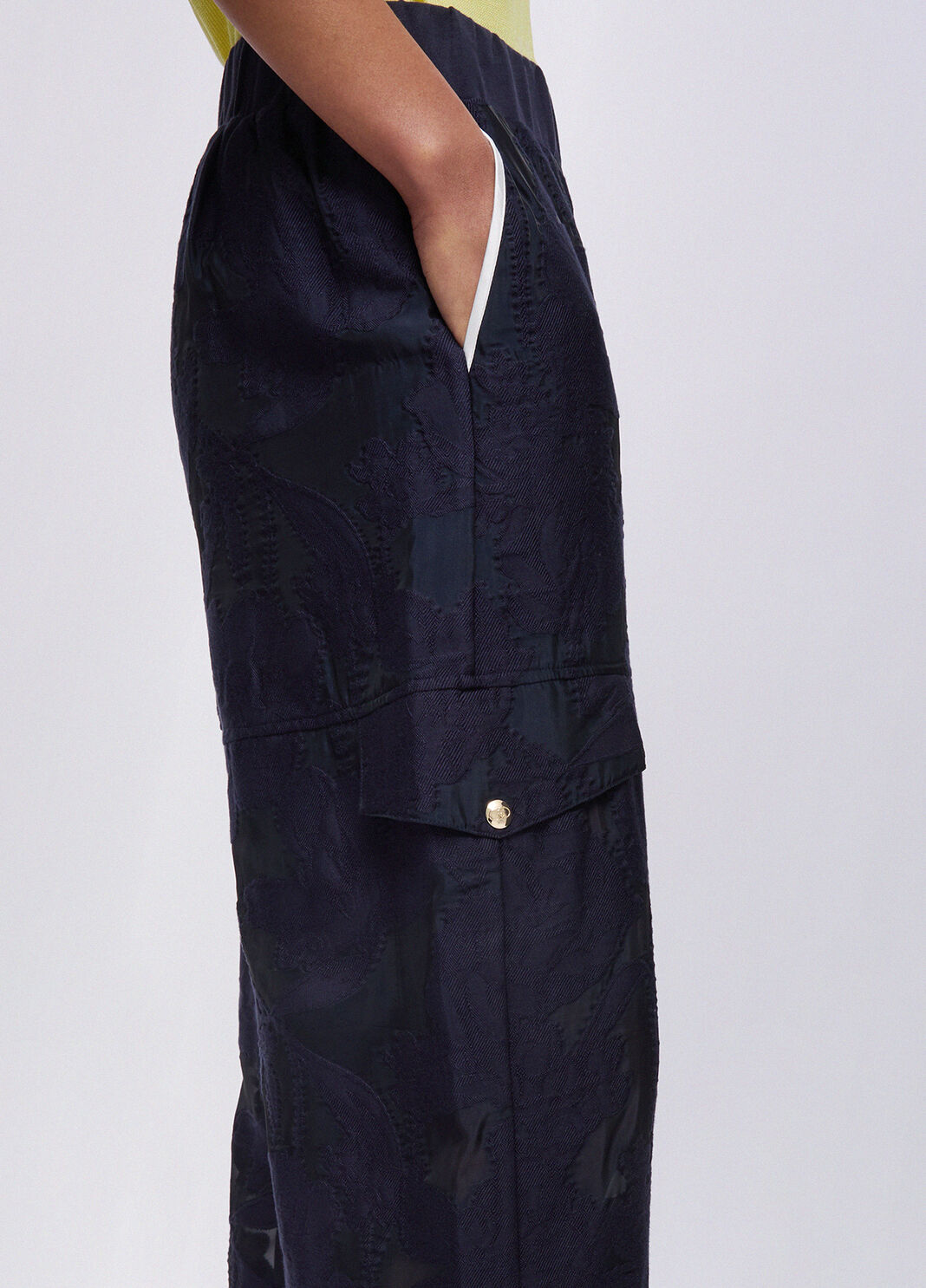 Hose aus Jacquard-Organza Dunkelblau Liu Jo - large image number 4